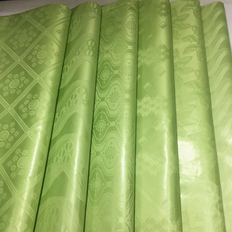 3H Light Apple Green 160 см ширина морская парча ткань 100 хлопок Базен Riche Getzner качество Африканский Базен Riche ткань - Цвет: 3H Light Apple Green