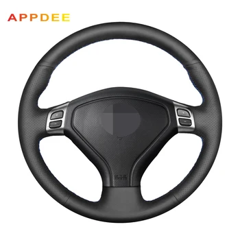 

Handsewing Black Artificial Leather Steering Wheel Covers for Subaru Forester 2004-2006 Outback 2004 2005 Legacy 2004-2006