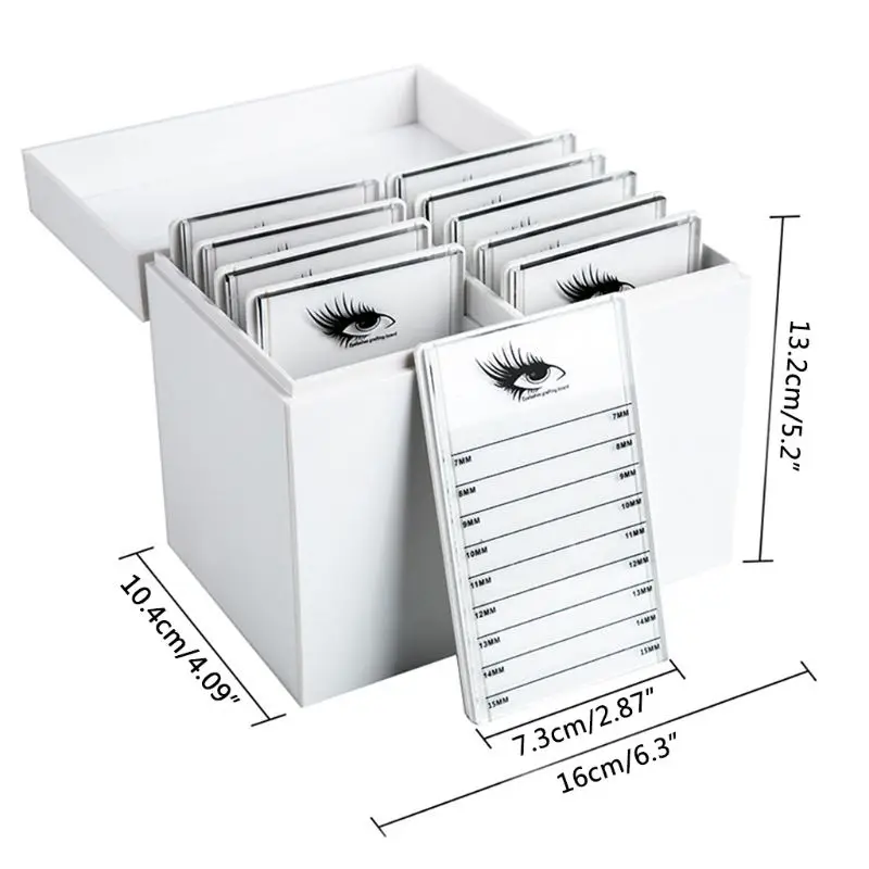 Акриловый Органайзер для хранения косметики прозрачный ящик для хранения ресниц Клей поддон держатели 10 слоев прививка наращивание ресниц
