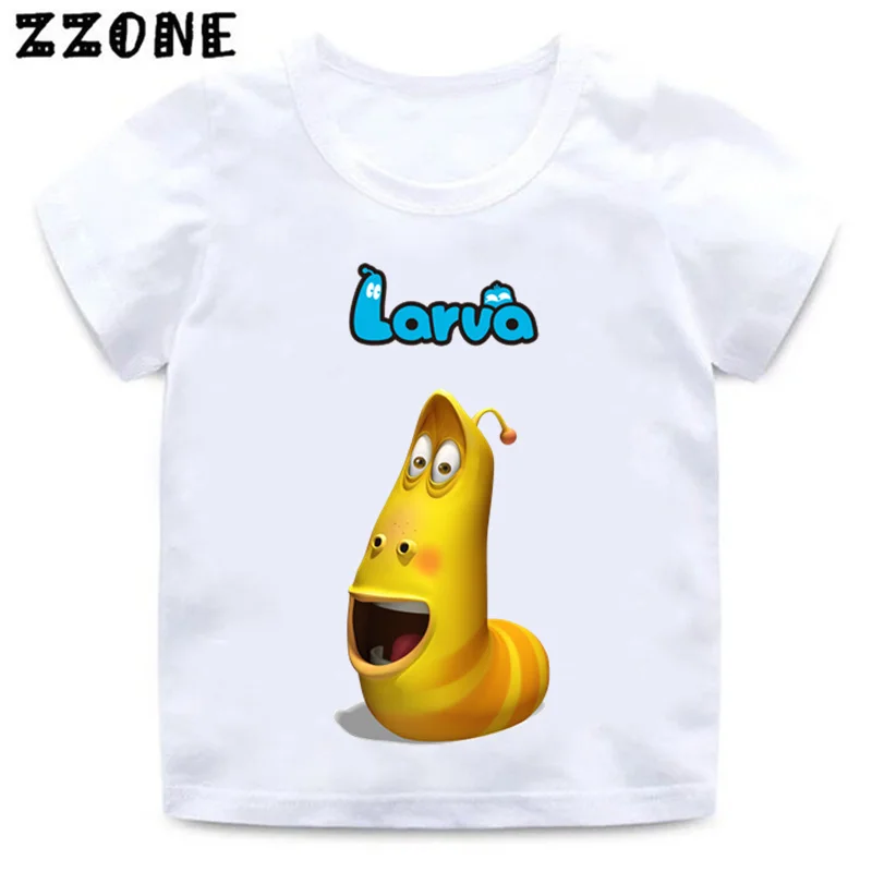 cópia da larva crianças engraçado t camisa