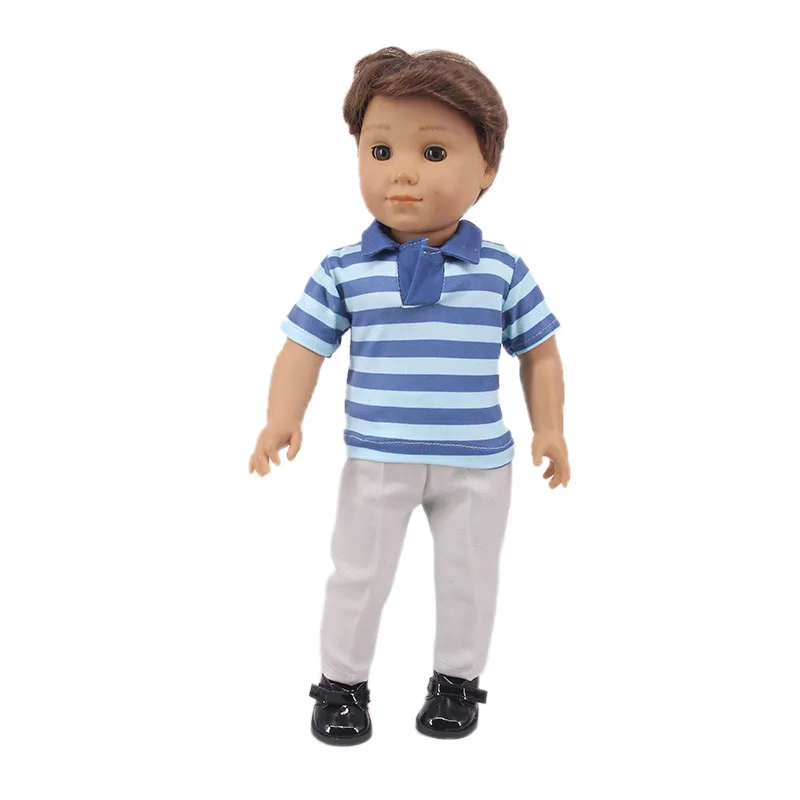 2Pcs/Set Doll Clothes Sweater Jeans Shoes Fit 18 Inch American Of Girl's&43Cm Baby New Born Logan Boy Doll Zaps Generation Toy barbie doll clothes doll clothes doll clothes accessories plush doll accessories doll accessories