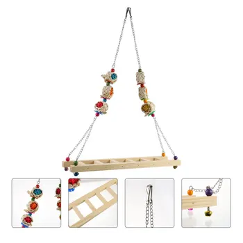 

1pc Creative Funny Simulation Chicken Stand Swing Playing Swing Perch Stand for Bird Parrot Rooster