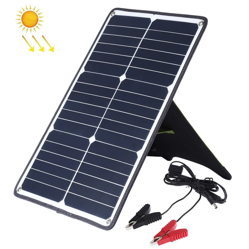 USB Solar Panel Charger, Power Generator Battery Backup for Camping Travel Emergency Car Boat Phone Laptop Charge