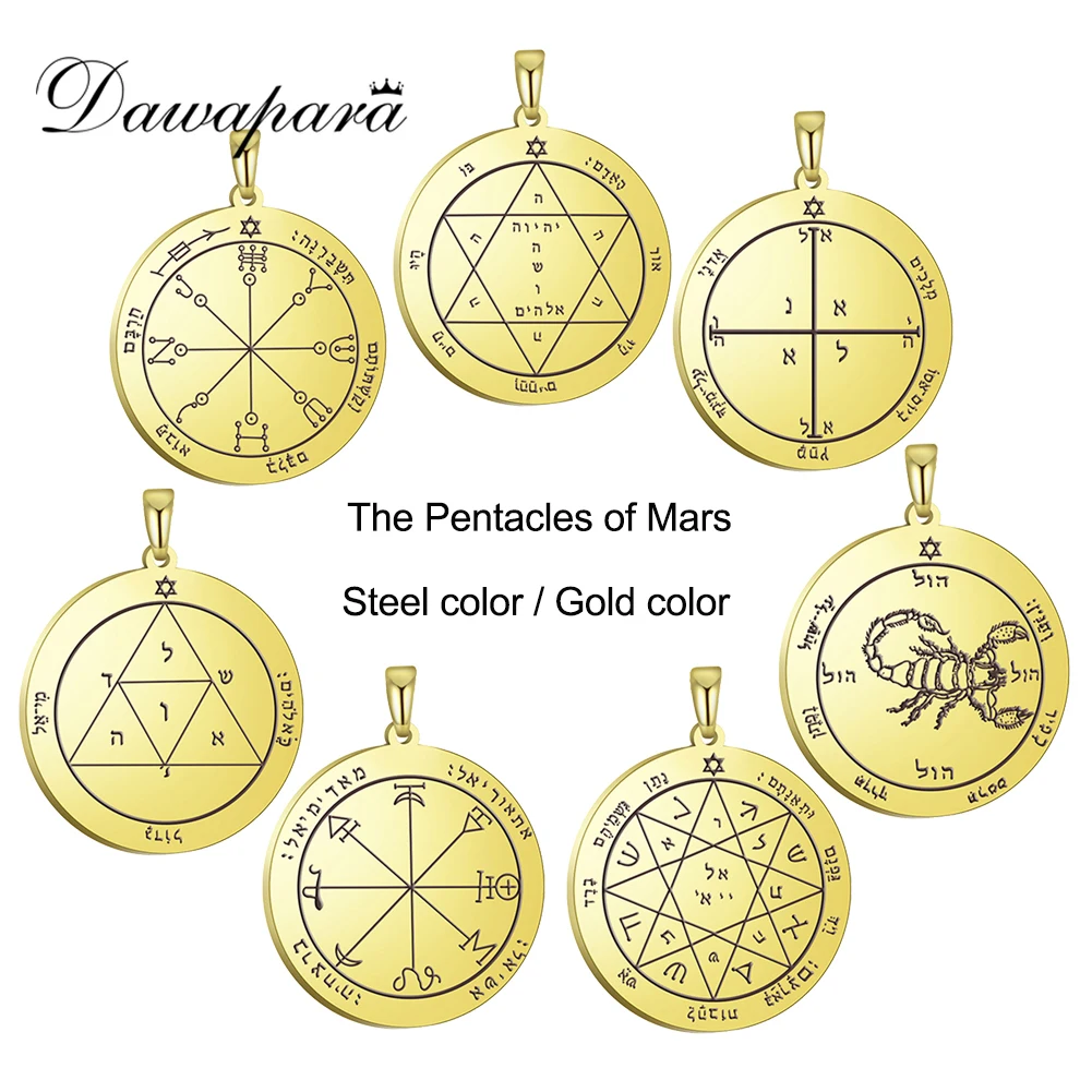 Dawapara Schlüssel des Salomon-Pentagramm-Amuletts, DIY-Anhänger für Halskette gegen Krankheiten, hält gesundes Talisman-Zubehör