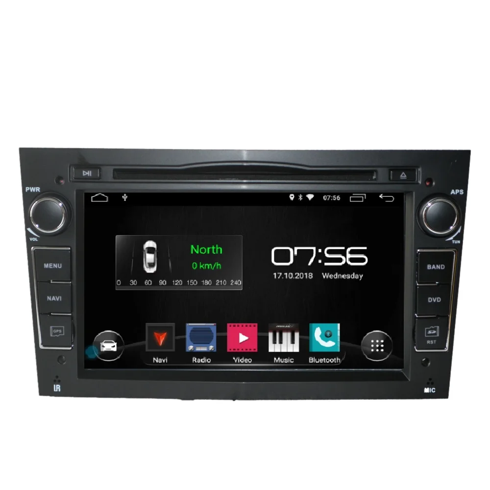 7 &quotAndroid 9 автомобильный радиоприемник с навигацией GPS 2din DVD для opel astra h zafira vectra