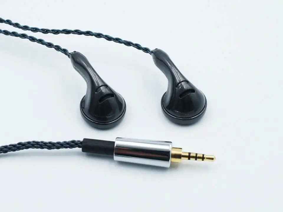 SimPhonio Dragon D3 Dynamic Driver Balanced HiFi Music Monitor DJ Studio Audiophile Earbuds Earphones Flat Head PK2 shozy BK