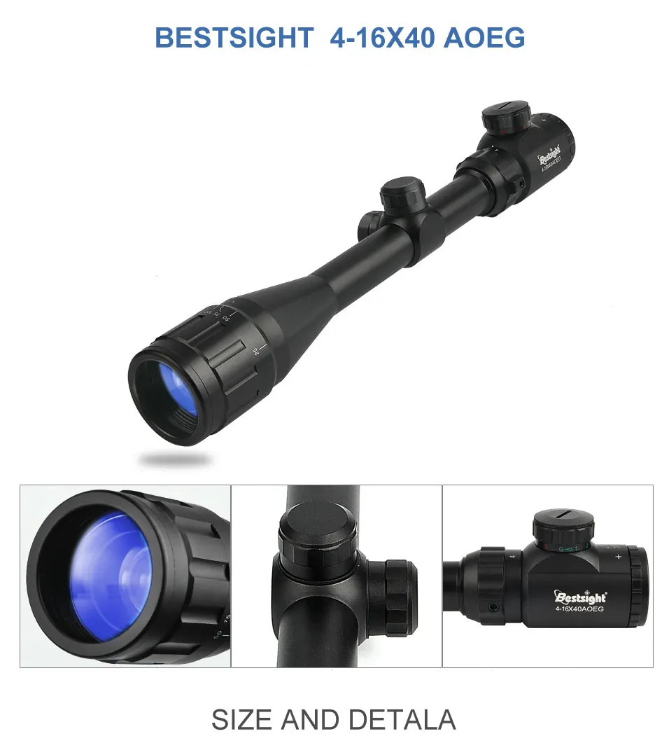 Bestsight 3-9x40 охотничьи прицелы 4-16x40 оптика винтовки прицелы 6-24x50 тактический прицел страйкбол воздушные пистолеты снайперская винтовка прицел
