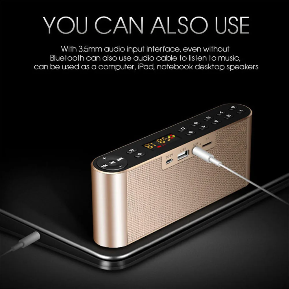 Q8 Bluetooth динамик Портативный беспроводной Handsfree Карманный аудио динамик сабвуфер Hi-Fi светодиодный динамик с микрофоном и fm-радио