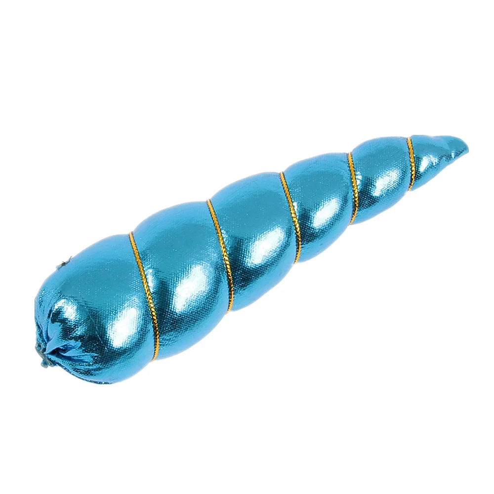 blue Nishine 3 шт./лот, блестящие рога единорога для маленьких девочек, повязка на голову, детский ободок для вечеринки, головные уборы, аксессуары для волос Diy - Цвет: blue
