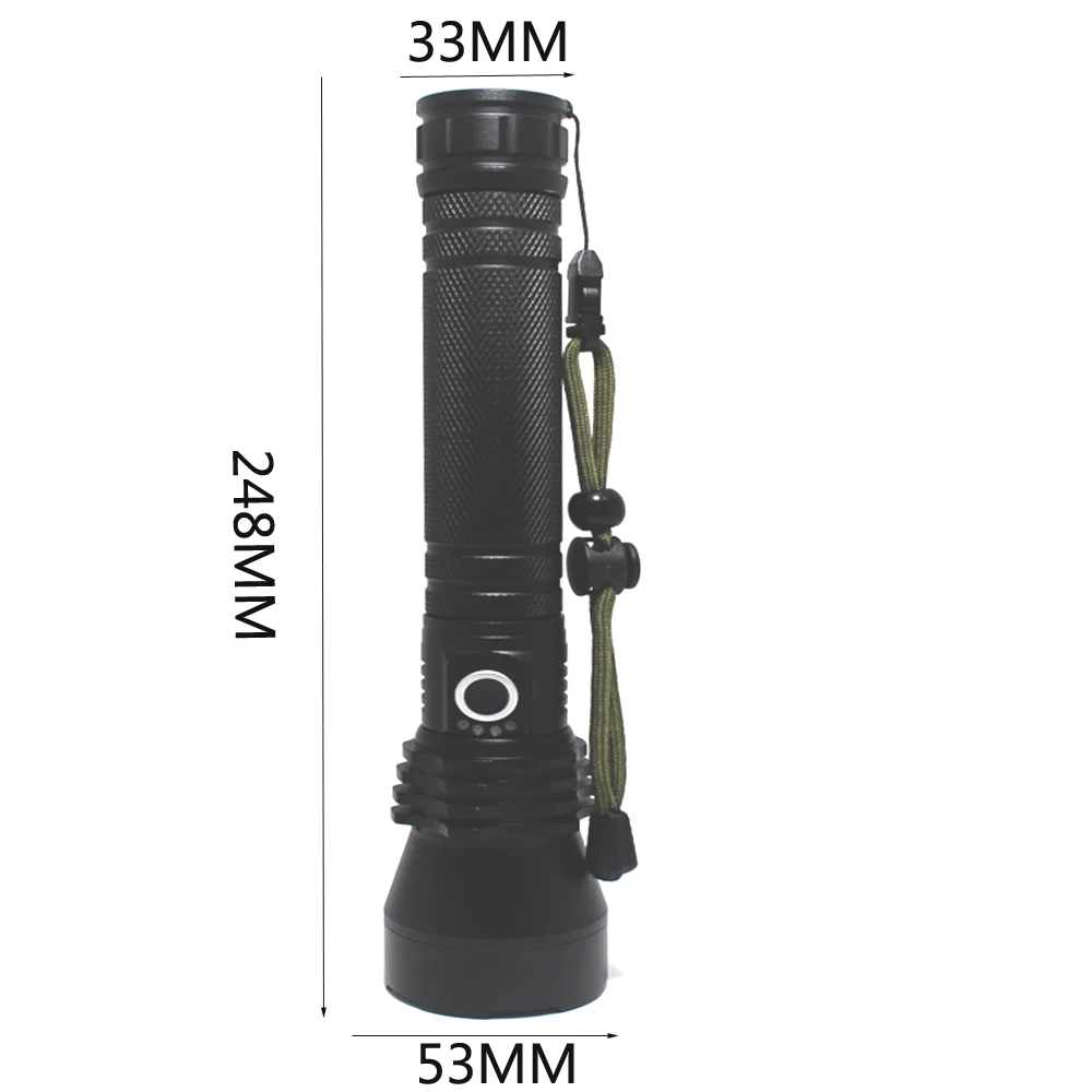 8000 люменов XHP70.2 XHP50 Zoom Тактический светильник светодиодный светильник вспышка 26650 Перезаряжаемый USB походный Охотничий Тактический фонарь