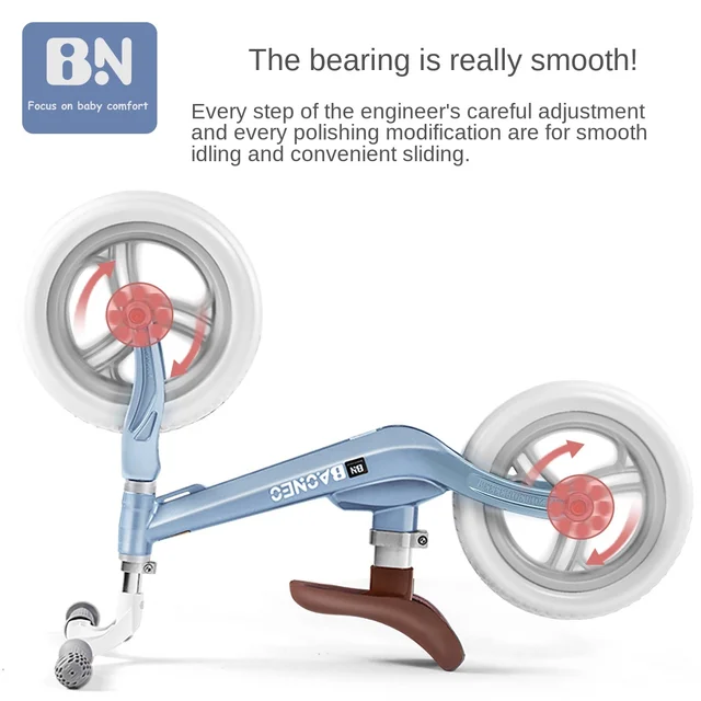 Doki Toy Children's Balance Scooter No Pedal Roller Scooter Children Baby Sliding Walker Scooter Children 2