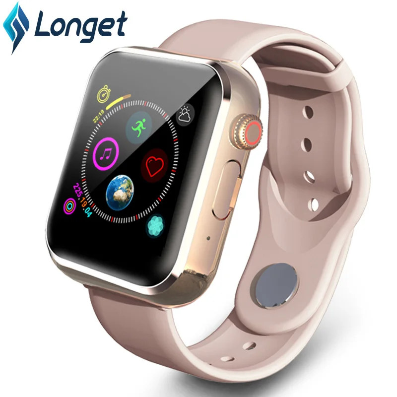 

Longet KY001Smart Watch HD Color Screen Bluetooth Music Touch screen with Camera Support SIM Card Slot Compatible Android iOS
