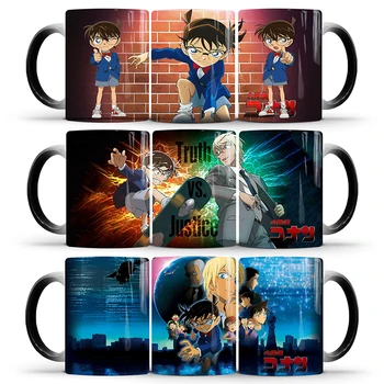 

1Pcs 350ml New Anime Detective Conan Ceramic Cups Milk Cups Coffee Mugs Color Changing Mugs Best Gift for Children