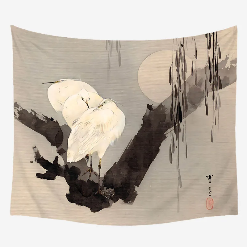 Cilected European Creative Plant Printing Tapestry Wall Hanging Polyester Home Decor Painting Beach Towel Blanket Tablecloth
