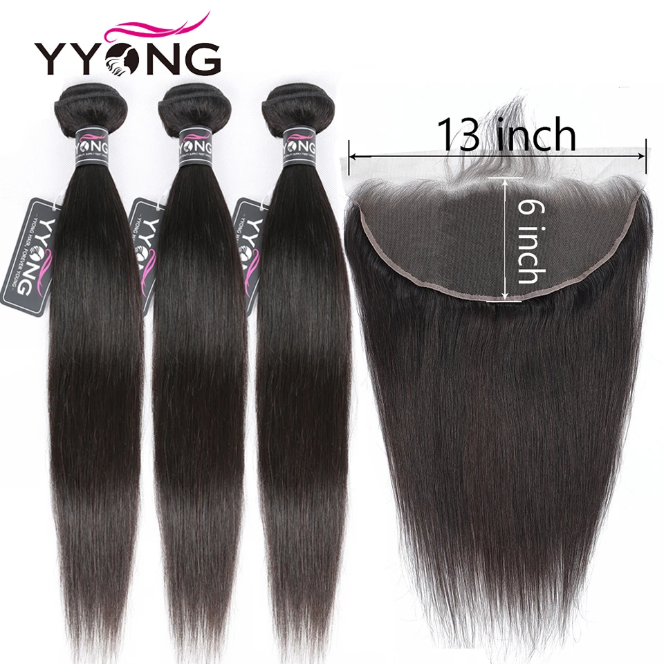

YYong 1x6 T Part Lace Wig HD Transparent Lace Front Human Hair Wig Remy Brazilian Straight Human Hair Lace Front Wig Pre Plucked