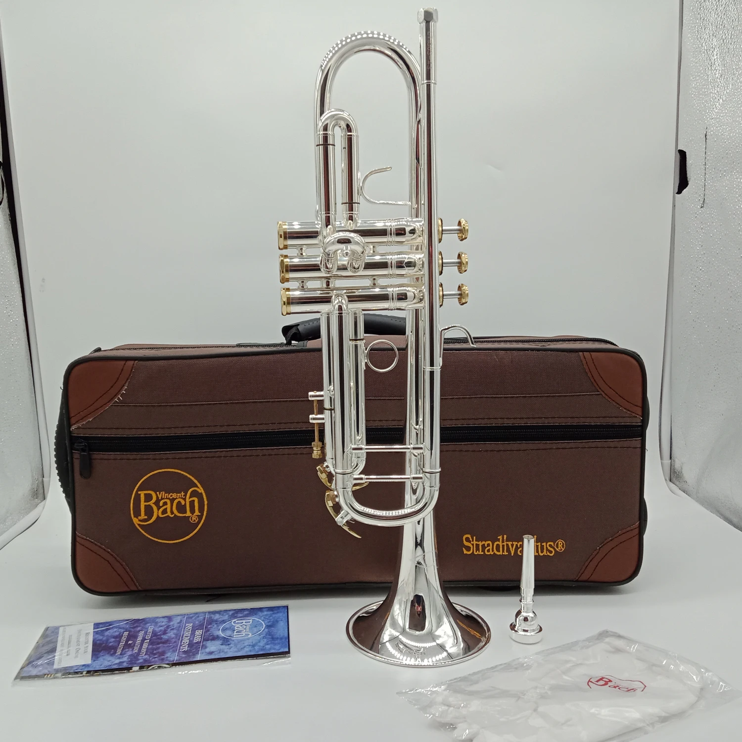 New De Xin Bb Trumpet LT180S-43 Silver Plated Gold Keys Music Instruments Profesional Trumpets Student Included Case Mouthpiece