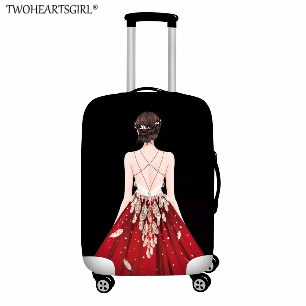 TWOHEARTSGIRL для девочек-подростков, защитный чехол для багажа, Модный чехол на колесиках, пылезащитный чехол для женщин, Чехол для багажа "18-30" дюймов - Цвет: Z5652