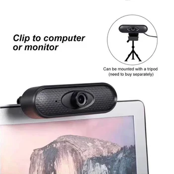 

Full HD 1080P Webcam USB Pc Computer Camera with Microphone Driver-free Video Webcam for Laptop Online Teaching Live Broadcast