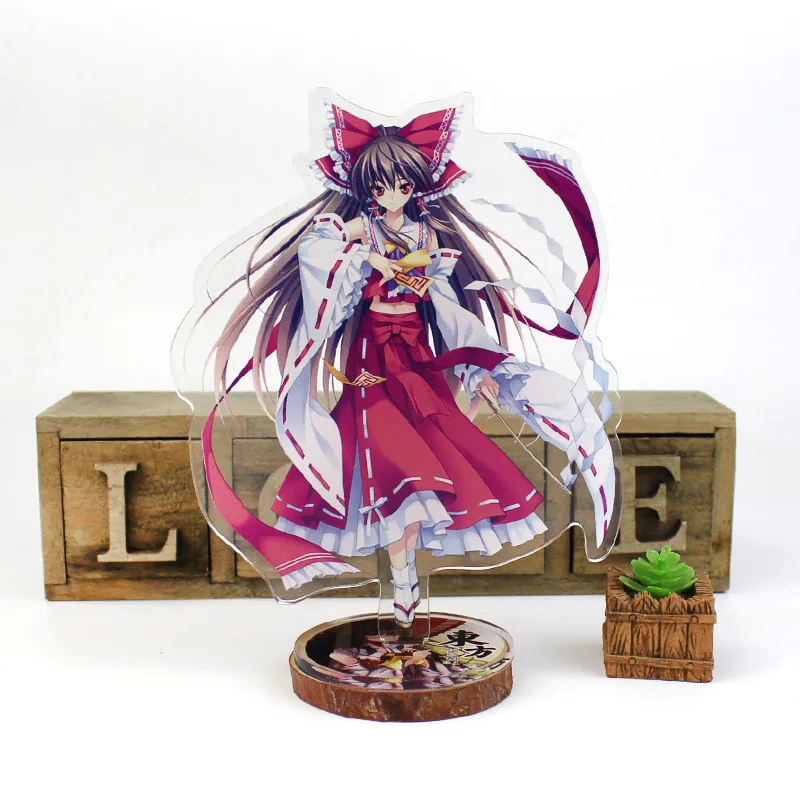 Touhou проект Дисплей Стенд фигурка модель пластина Держатель японский мультфильм игра Рисунок акриловая Коллекция ювелирных изделий Рождественский подарок - Цвет: 1