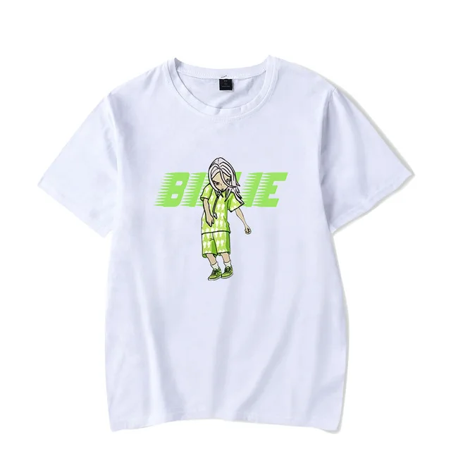 Billie Eilish Толстовка черная Kpop Толстовка пара Billie Eilish Мужская толстовка негабаритная Толстовка простая Женская/Мужская толстовка одежда - Цвет: white-t shirt