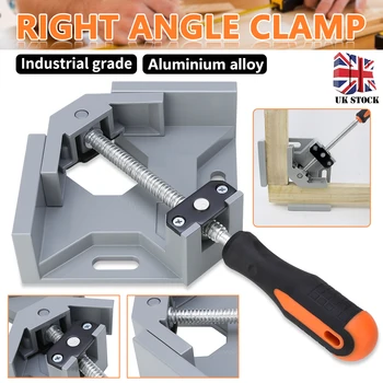 

90 Degree Aluminium Alloy Quick Release Corner Right Angle Clamp Vice Grip Welding Woodworking Photo Frame Clamping Tool