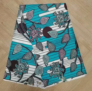 

Beautiful Flower Design African Wax Print Fabric 100% Cotton Good Quality Comfortable Material Real Wax Fabric