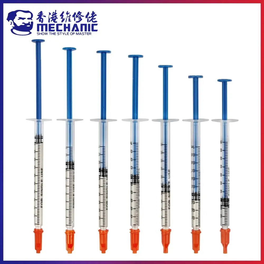 

MECHANIC 0.2/0.3/0.4/0.5/0.6/0.7ml Silver Conductive Paint Paste Wire Glue Electrically Adhesive Paint Repair PCB Circuit Board