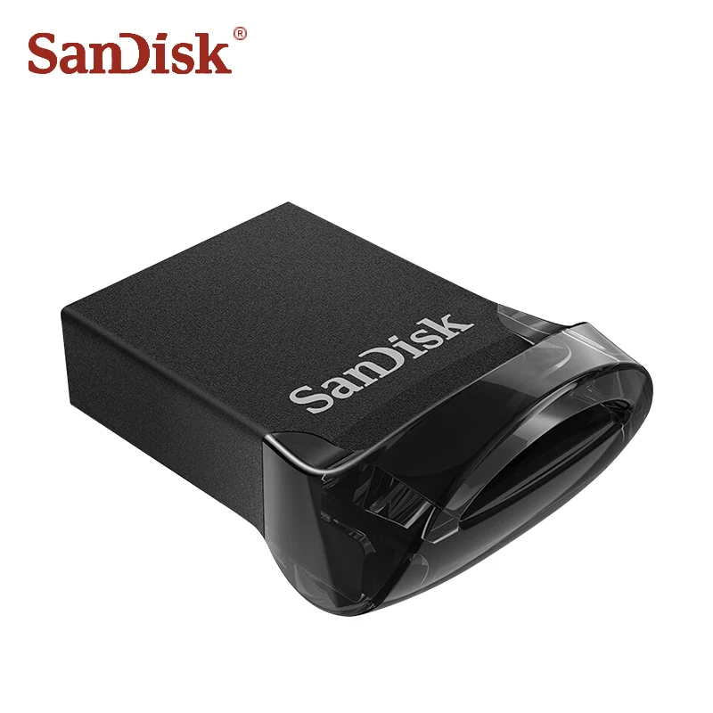 SanDisk Fit USB флэш-накопитель CZ430 64 Гб 16 Гб мини USB 3,1 флэш-накопитель до 130 МБ/с./с Флэшка высокоскоростная карта памяти USB 32 Гб 128 ГБ