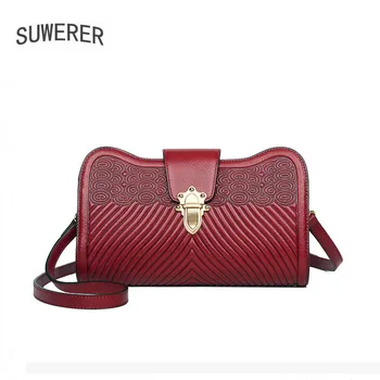 

SUWERER designer bags famous brand women bags 2020 new luxury handbags fashion women Genuine Leather bag real cowhide tote bags
