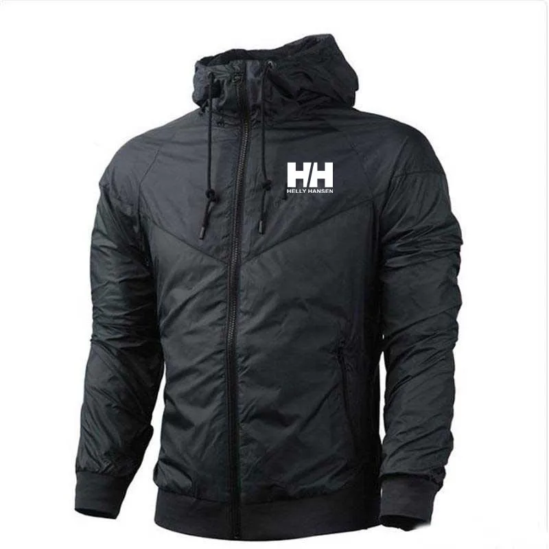 Ofertas Especiales Chaqueta con capucha para hombre, abrigo ligero con cremallera, impermeable, a prueba de viento, informal, cálido, a la moda, primavera y otoño, S-3XL gBQLxDWNenn