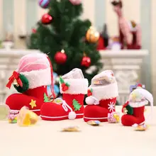 1 шт Рождественский подарок держатели сапог деда мороза форма обуви конфеты мешки Рождественская елка украшения Висячие украшения подарок украшение