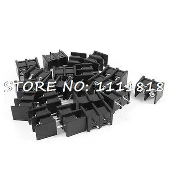 

20 x AC 300V 30A 10mm Pitch 2 Pin Screw Pluggable Terminal Block Black