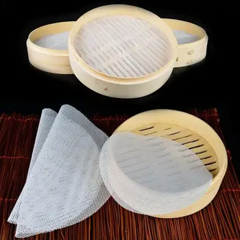 

Practical Silicone Steamer Non-Stick Pad Round Dumplings Sum Pastry Tools Mat baking Baking Kitchen Dim Mesh Buns Steamed I4U5