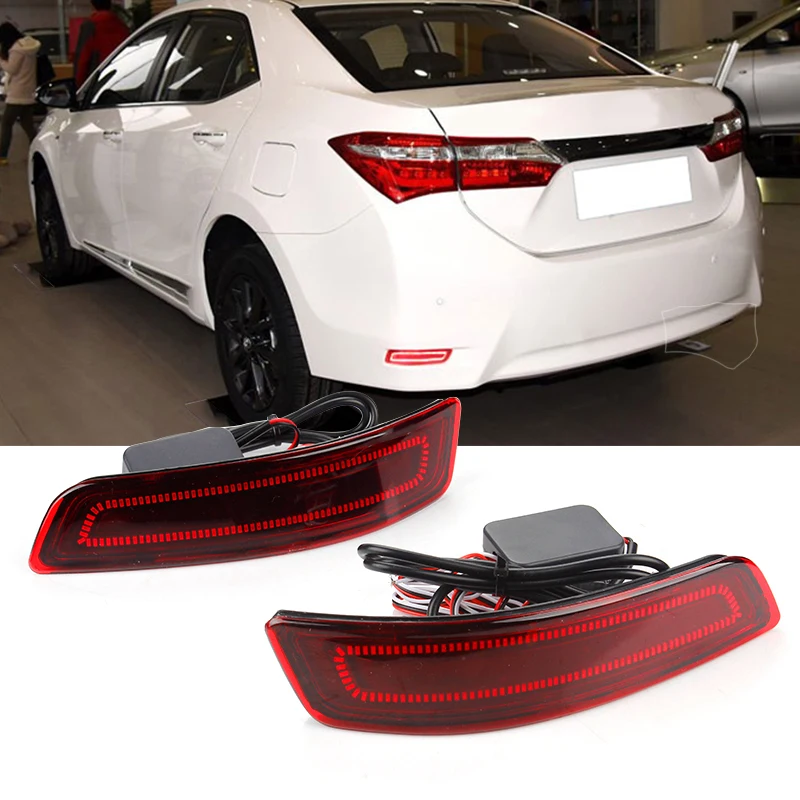 

For Toyota Corolla Altis 2014 - 2018 Multi-function Car LED Rear Fog Lamp Bumper Light Brake Light Dynamic Turn Signal Reflector