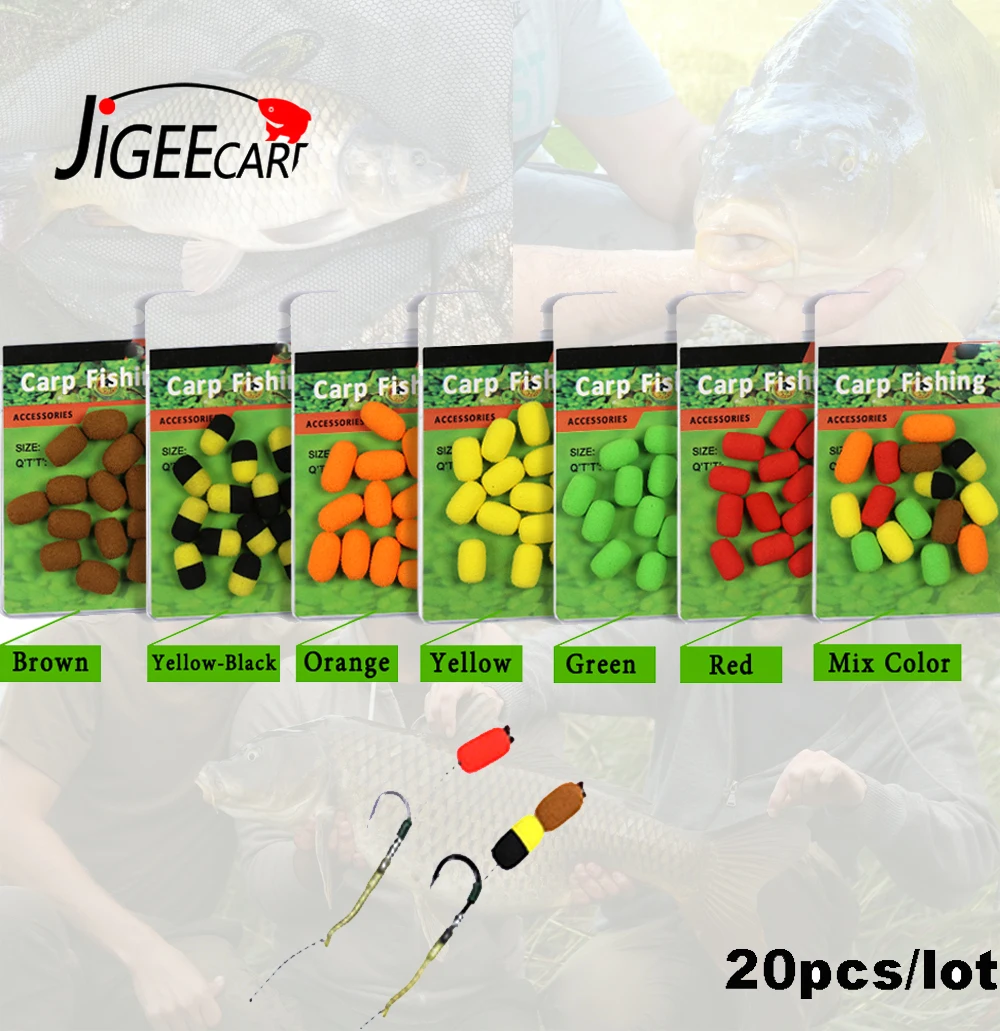 20Pcs Metodo Di Pesca Alla Carpa Feeder Attrezzi Da Pesca Alla Carpa Pesca A Feeder Schiuma Esche Pop Ups Gancio Esche Attrezzatura Da Pesca Accessori