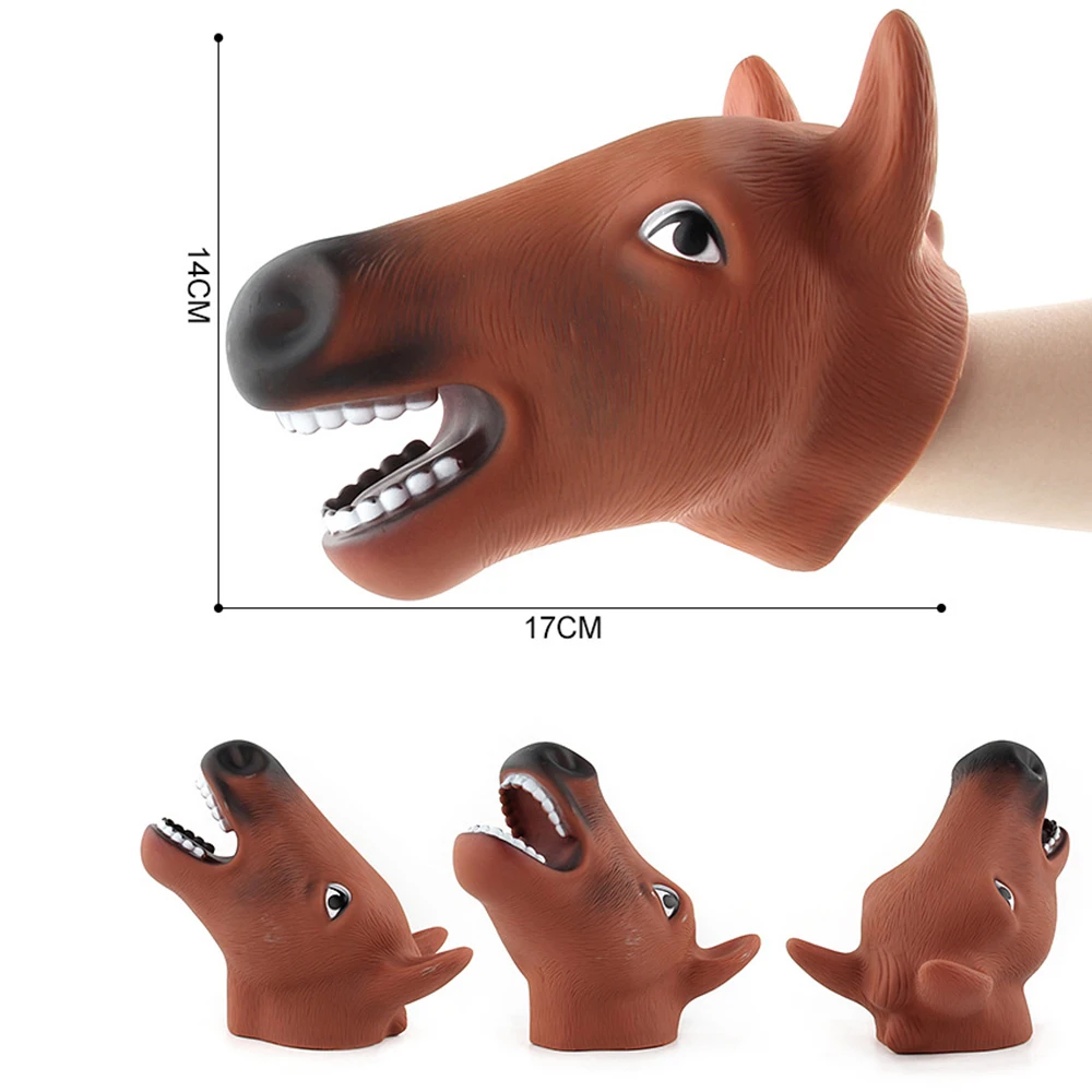 Halloween Jurassic Tyrannosaurus Raptor Dinosaur Hand Model Dinosaur Gloves Toys Role Cartoon Animal Playing Roles