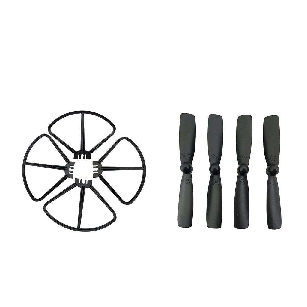 Propeller Blades Protector Guard Cage and Props for MJX B3 Mini Quadcopter - Black