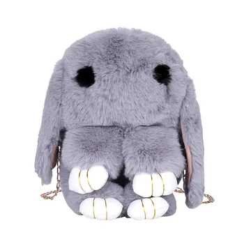 

Backpack Cute Bunny Girl Single Backpack Plush Cartoon Rabbit Messenger Bag Fashion Trend Shopping Messenger Bag Purse