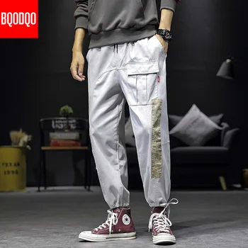 

Army Streetwear Military Trousers Cotton Harajuku Harem Joggers Pants 5XL Casual Hip Hop Cargo Male Black Fitness Fashion Pant