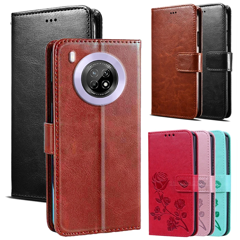 For Huawei Y9a Case PU Leather Flip Cover Wallet Coque Huawei Y9A Y 9 A чехол Phone Case Protector Capa Magnetic Funda Sprawa 1