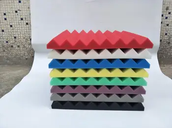 

4 Pcs 50*50*5cm Soundproofing Foam Studio Room Sound Processing High Quality Polyurethane Sound Absorption Silencing Material