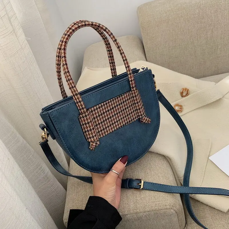 

France Non-mainstream Bag Women's 2020 New Style Fashion Shoulder Saddle Bag Korean-style Hong Kong Style Retro Shoulder Online