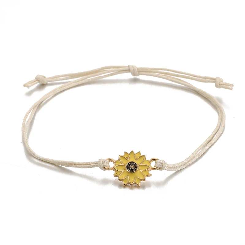 Bohemia Sunflower Charm Anklets - Image 4