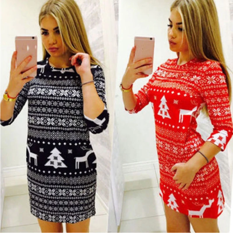 girls xmas jumper dress