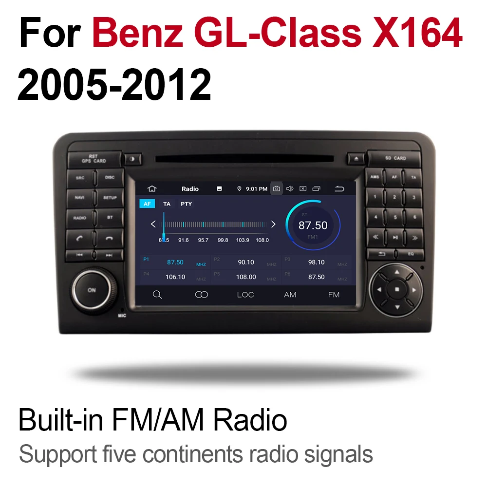Мультимедийная система для Mercedes Benz GL Class X164 GL320 2005 ~ 2012 NTG Android 9 GPS навигация Bluetooth
