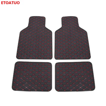 

High quality artificial leather universal car floor mat for mercedes cla gla glk w211 w212 w245 vito car mats Car accessories