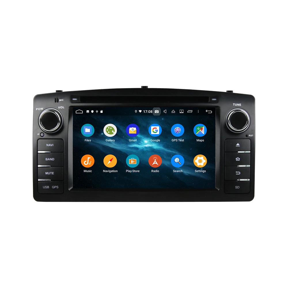 LD Android 9,0 Восьмиядерный 4 Гб ОЗУ 64 Гб ПЗУ автомобильный DVD gps навигатор мультимедийный плеер стерео для Toyota Corolla: 2004