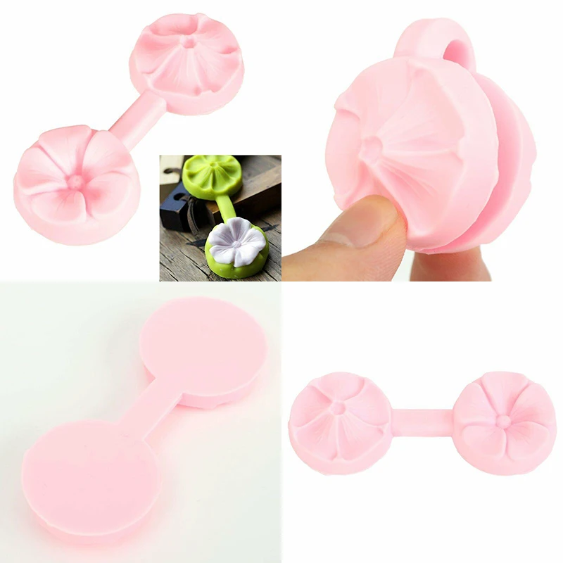 Chocolate DIY Decorating Bake Fondant Mould Embossed Sakura Flower Silicone Wedding Cake Mold Tools mold | Дом и сад