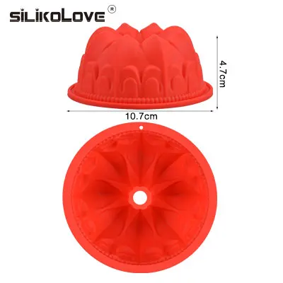 random color 3019 SILIKOLOVE мини-спираль Форма Еда Класс силиконовые формы и противни для выпечки тортов 3d рифленая формы торт форме вывеска с неоновой подсветкой жаропрочные Инструменты для выпечки - Цвет: random color 3019