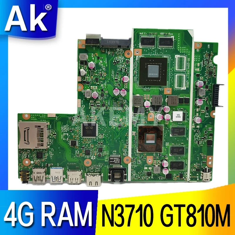 X541SC ноутбука материнская плата For Asus X541S D541SC тест оригинал материнской платы 4G-RAM